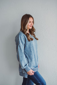 Sarah Dusty Blue Fleece