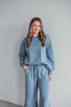 Sarah Dusty Blue Fleece