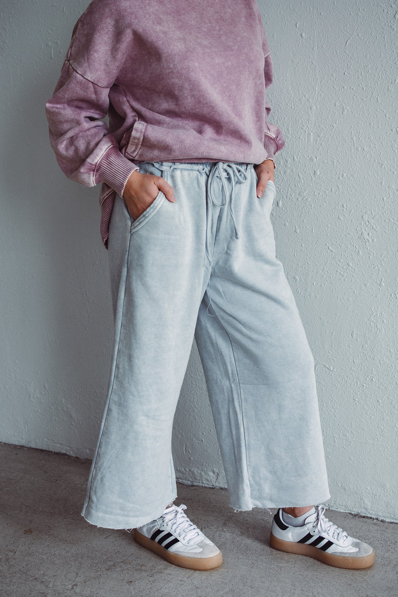 Palazzo Pants Lt Grey