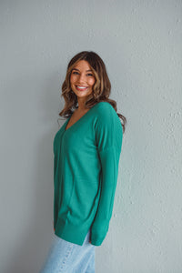 Stacy Green V-Neck