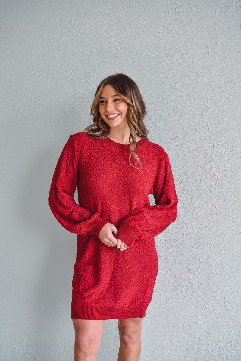 Roxie Red Sweater Dress