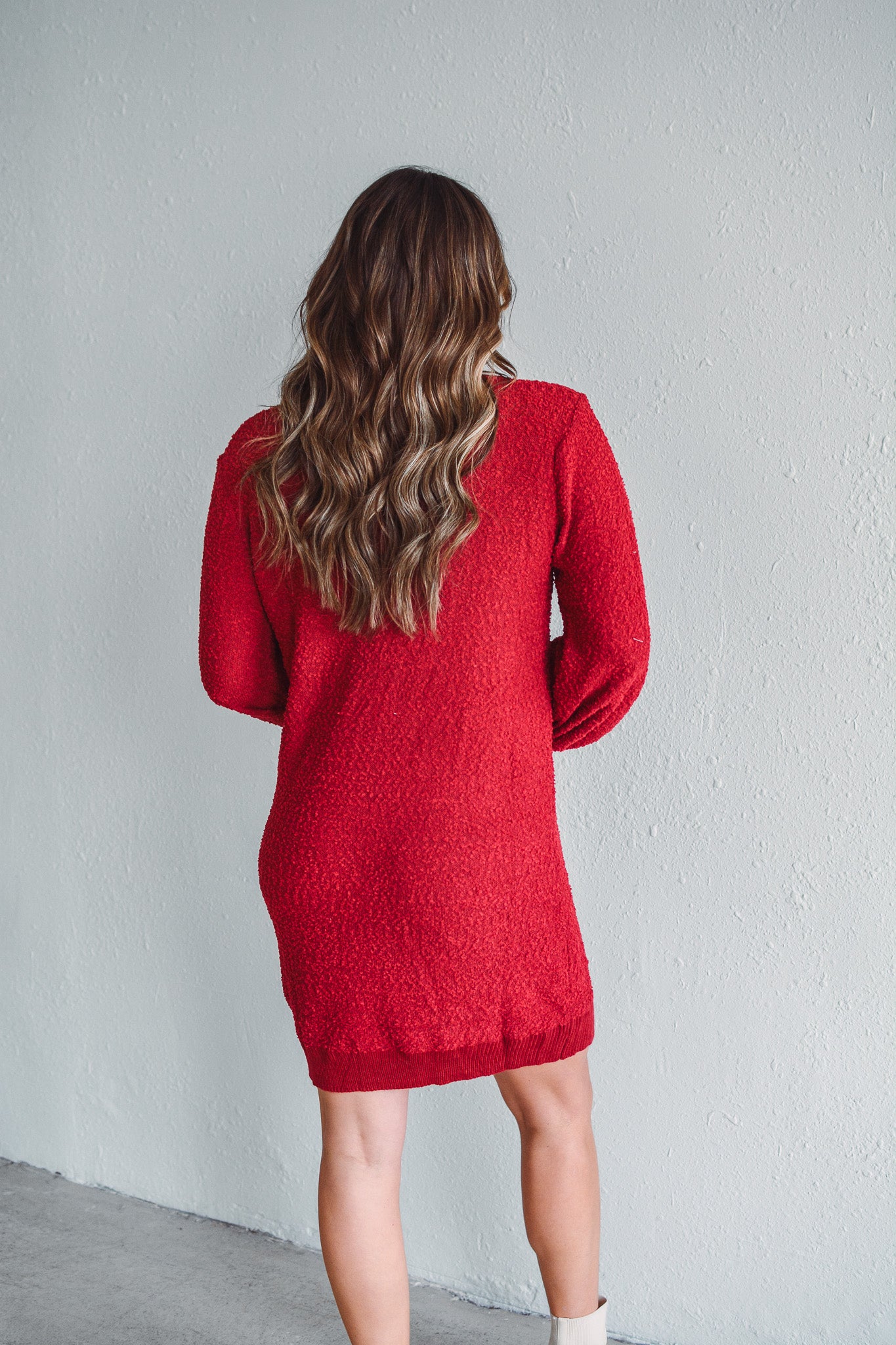 Roxie Red Sweater Dress Rhinestones and Roses Roxie Red Sweater Dress Rhinestones and Roses