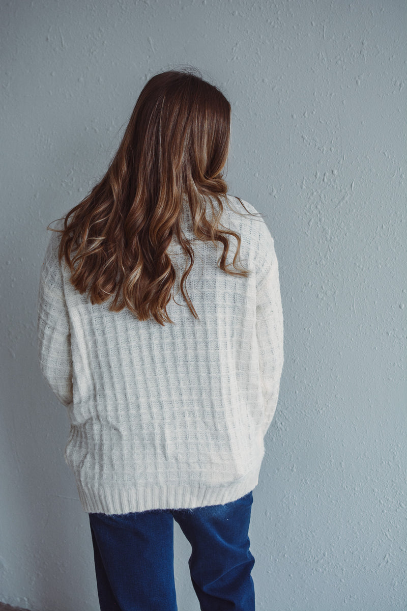 Winnie Waffle Button Up