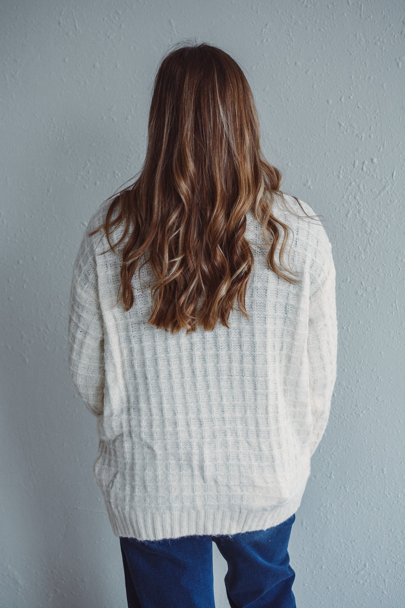 Winnie Waffle Button Up