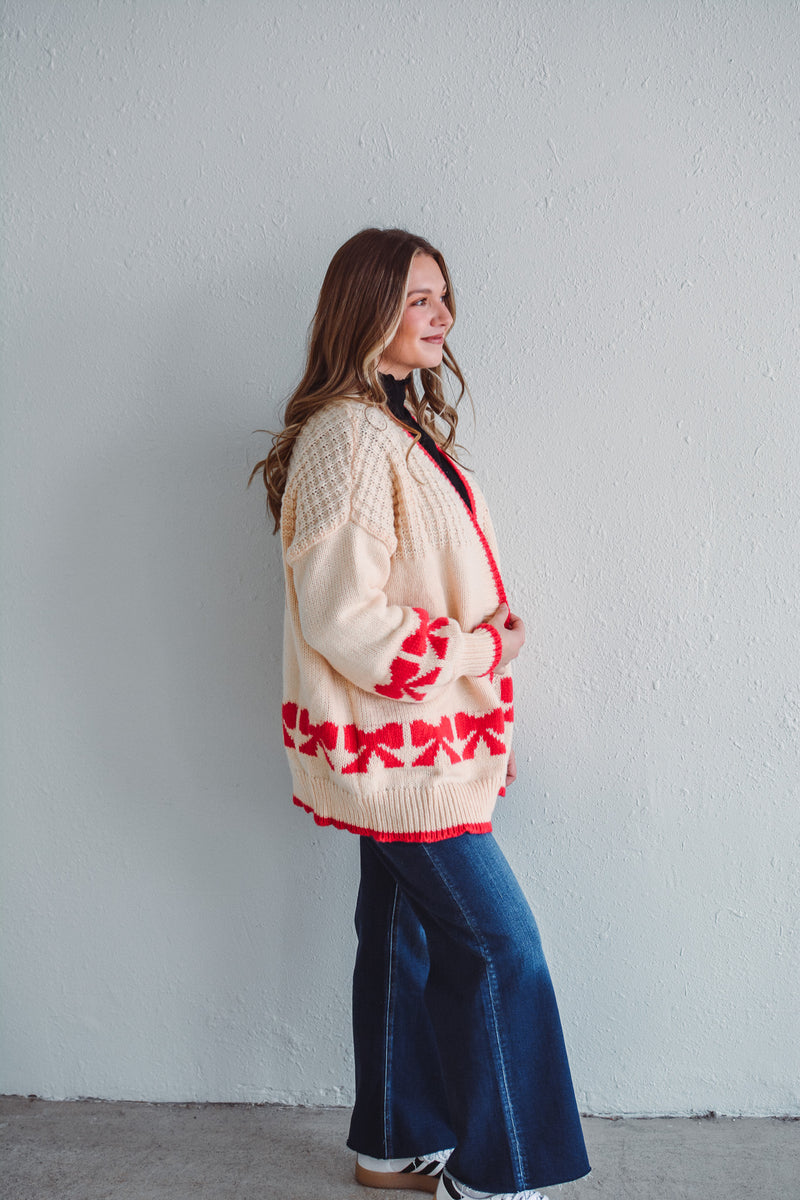 Nellie Bow Cardigan