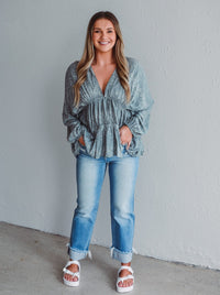 Free Spirit Pleated Top