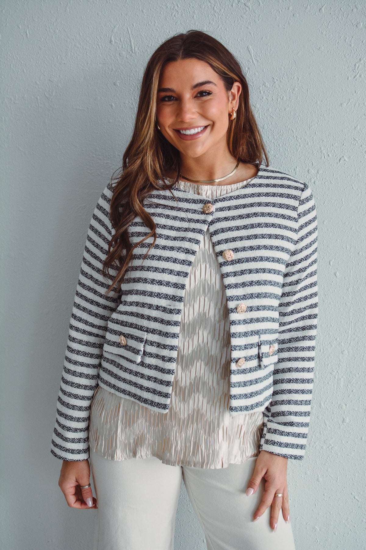 Laira Striped Cardi Laira Striped Cardi