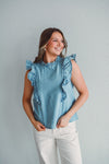 Bluebell Ruffled Top