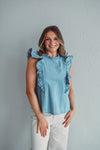 Bluebell Ruffled Top