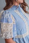 Lenaa Lace Blue Blouse
