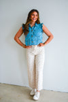 Denim Charm Vest