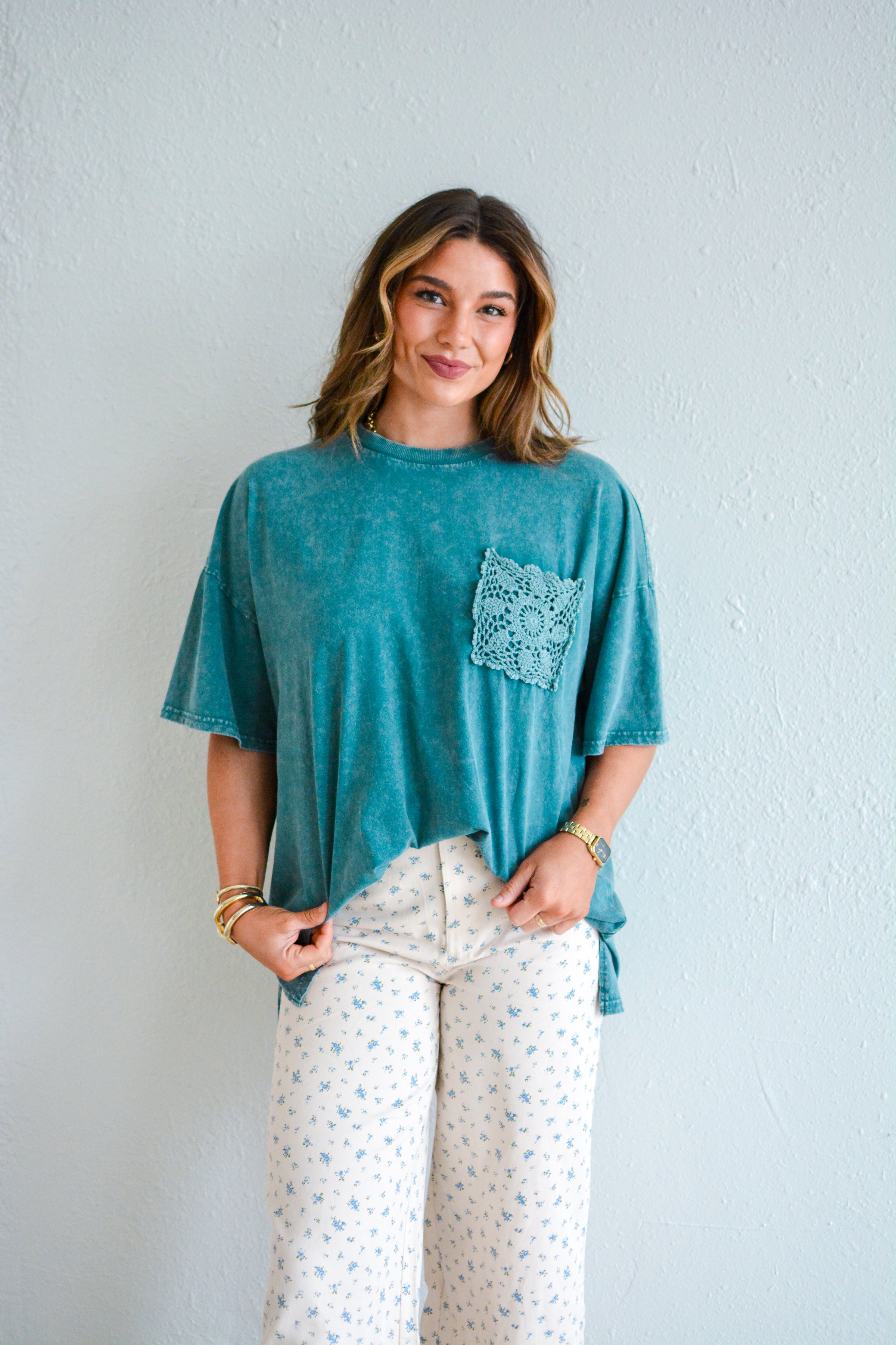 Teal Lola Tee