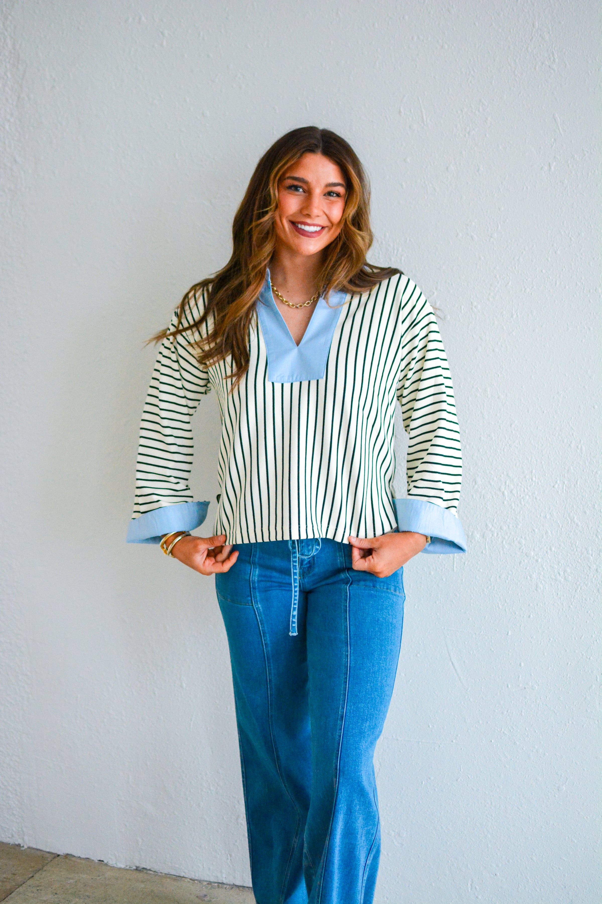 Chic Contrast Top