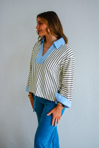 Chic Contrast Top