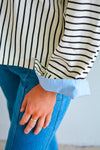 Chic Contrast Top