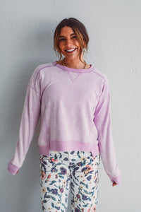 Lilac Terry Top