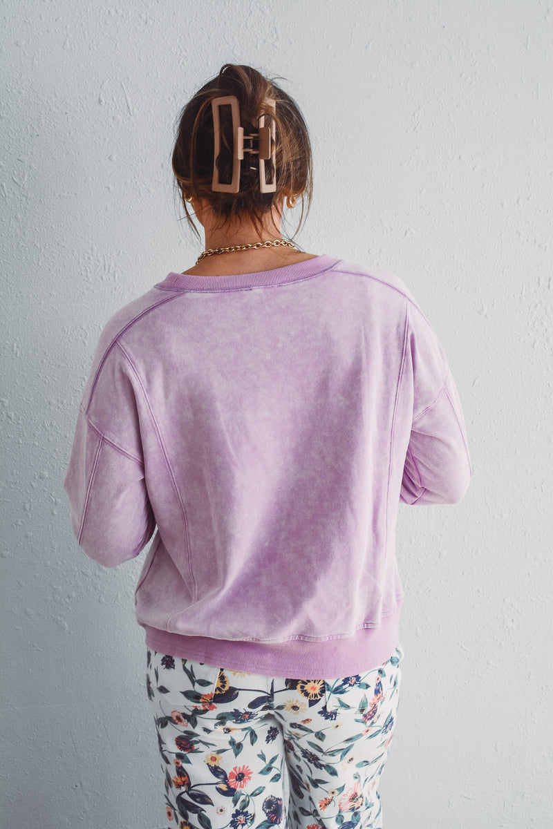 Lilac Terry Top