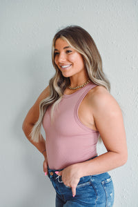 Dusty Pink Tank Suit