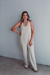 Taupe Lounge Jumpsuit