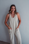 Taupe Lounge Jumpsuit