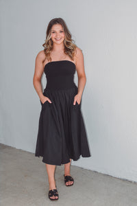 Strapless Flare Dress