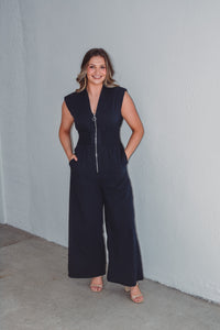 Nikki Navy Jumpsuit