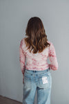 Sheer Pink Floral Top