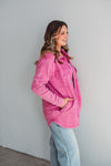 Pink Snap Shacket