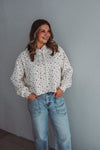 Delicate Peony Pullover