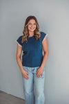 Daphne Navy Top