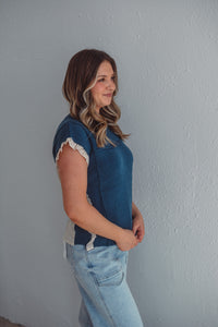 Daphne Navy Top