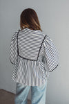 Santorini Stripe Navy Top