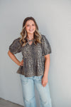 Chelsea Cheetah Top