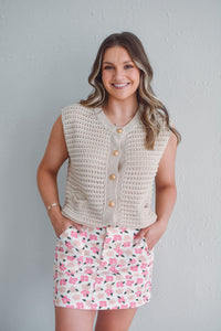 Rachel Textured Vest