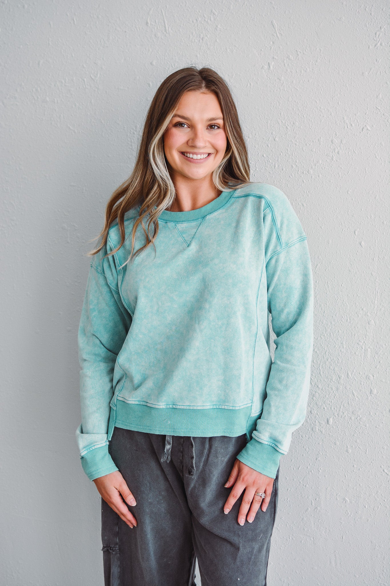 Blue Terry Top