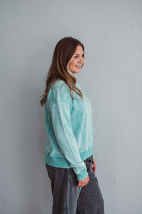 Blue Terry Top