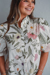 Cream Anemone Top