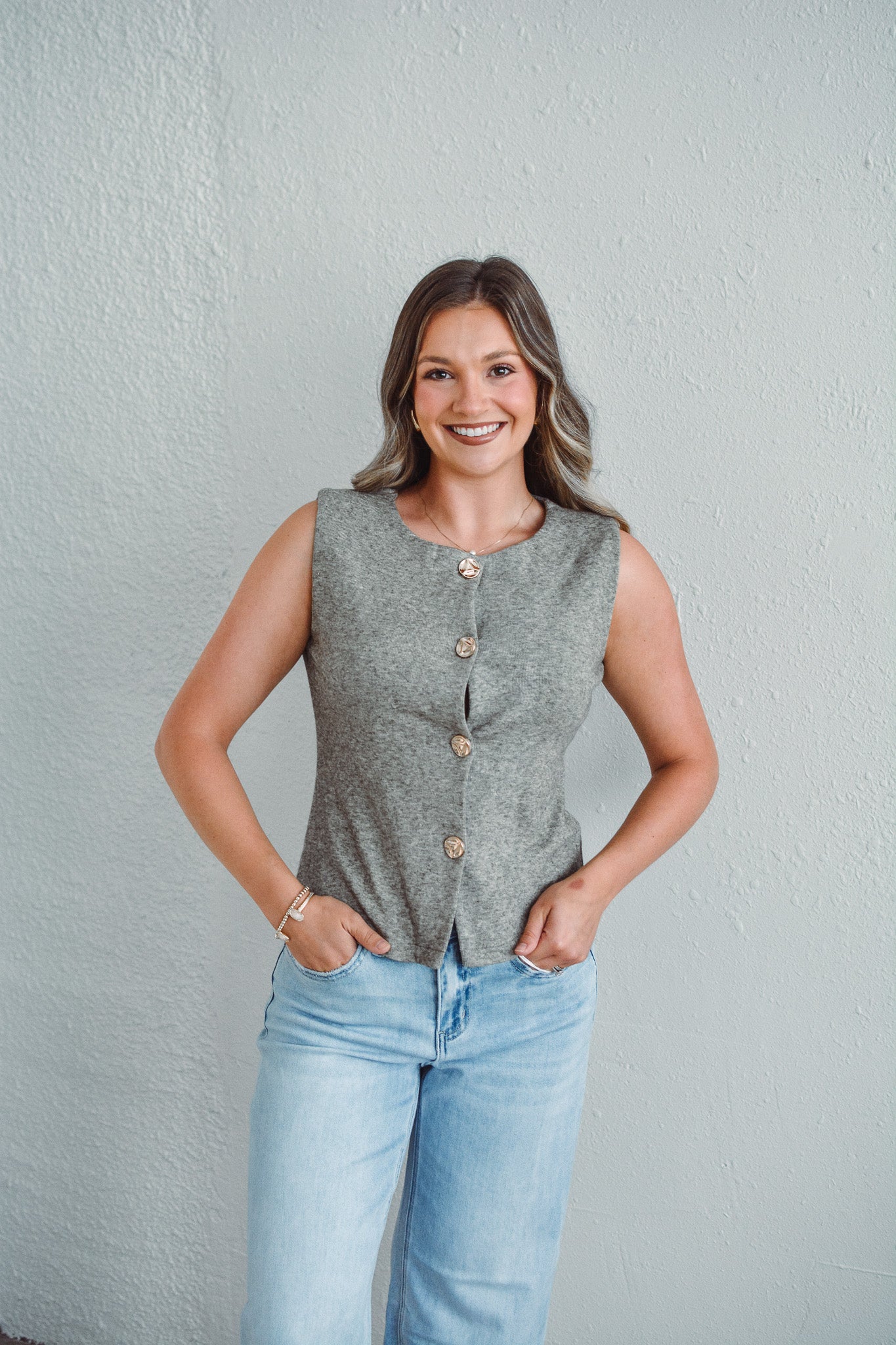 Olivia Olive Vest