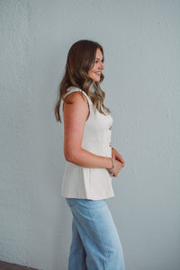 All Business Blouse Ecru