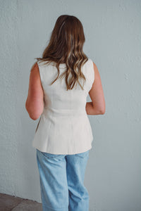 All Business Blouse Ecru