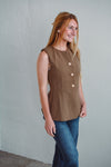All Business Blouse Mocha