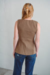 All Business Blouse Mocha