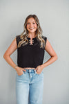 Camille Black Top