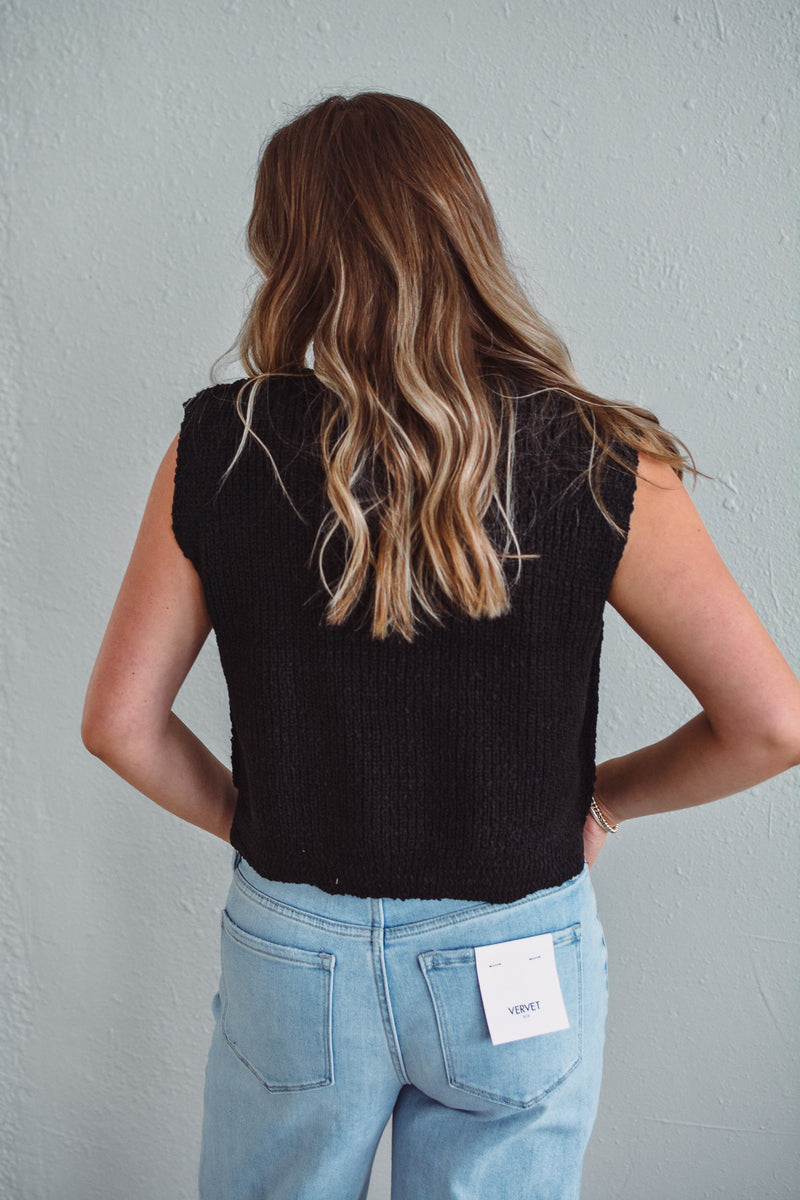 Camille Black Top