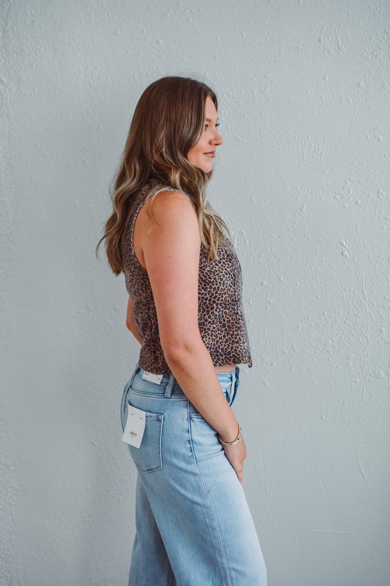 Lila Leopard Vest