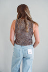 Lila Leopard Vest
