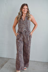 Lila Leopard Twill Pants