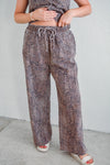 Lila Leopard Twill Pants