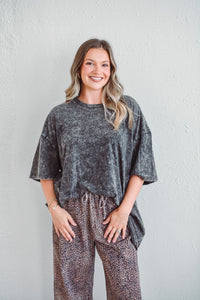 Gabby Black Tee