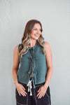 Tiera Sage Tie Vest